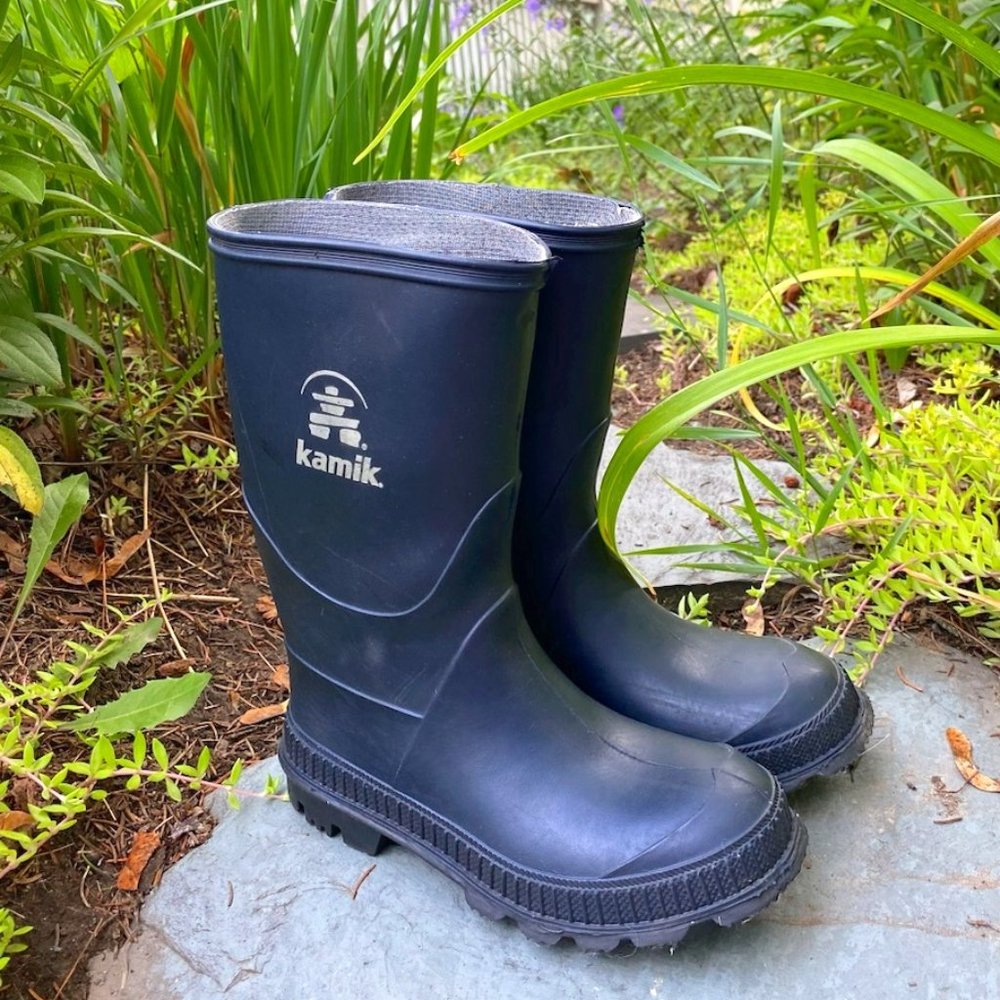 Gently Used Kids Navy Blue Rainboots (Size 13)